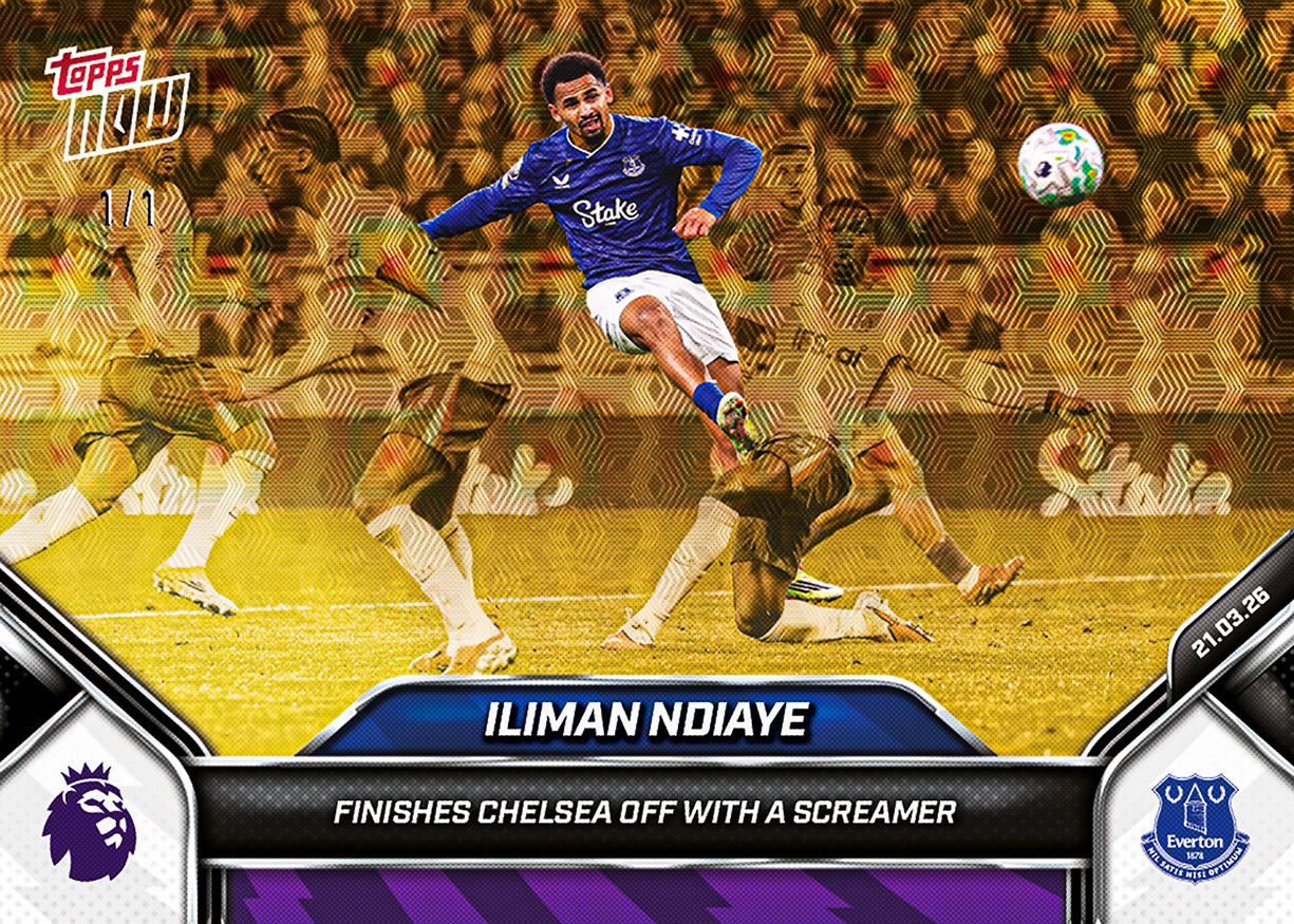 Iliman Ndiaye - 2025-26 Premier League Topps NOW - Card 161 - PR: 325 - Image 2