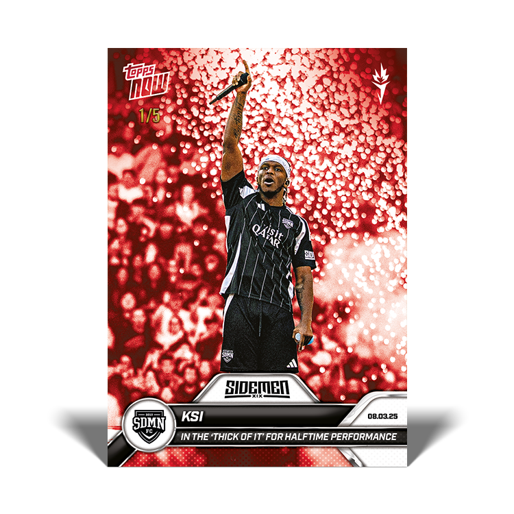 KSI - 2025 Sidemen Charity Match Topps NOW Card 11 - LOOK FOR AUTO - PR: 565 - Image 4