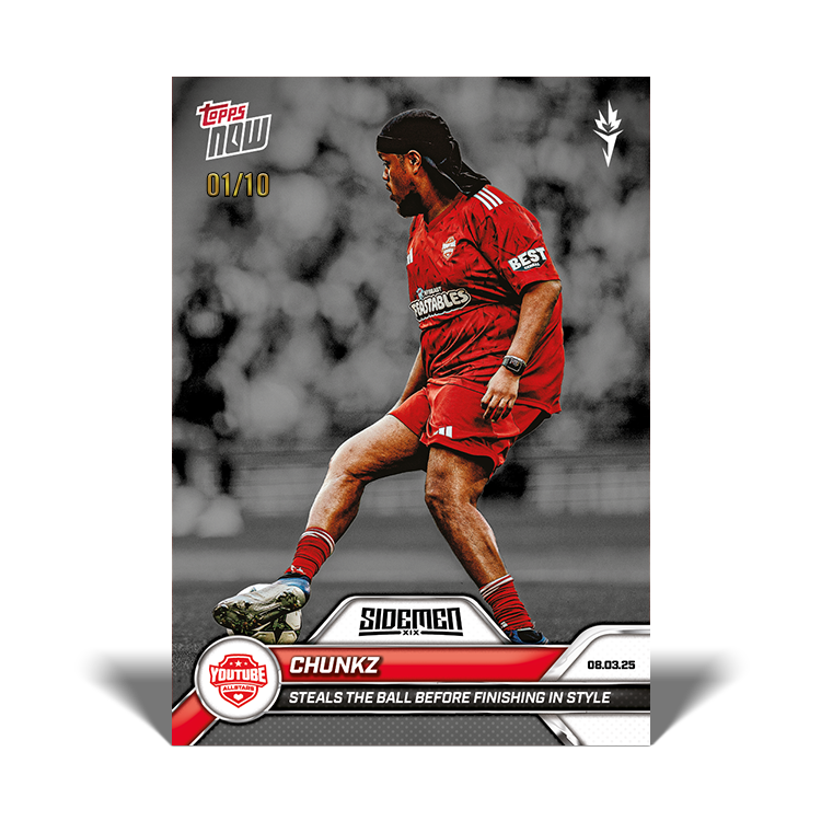 Chunkz - 2025 Sidemen Charity Match Topps NOW Card 12 - PR: 76 - Image 4