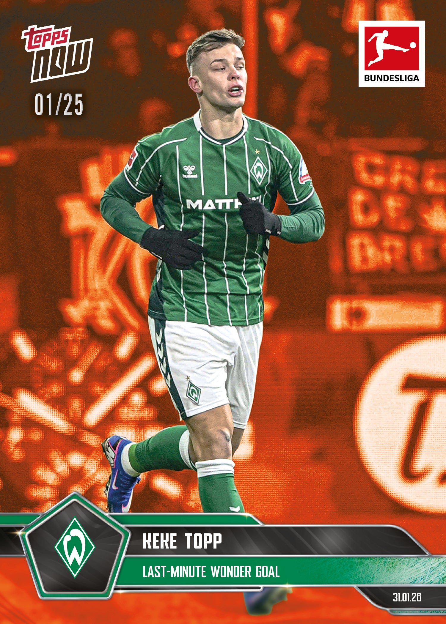 Keke Topp - 2025-26 Bundesliga Topps NOW - Card 113 - PR: 267 - Image 5