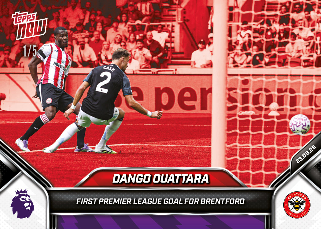 Dango Ouattara - 2025-26 Premier League Topps NOW - Card 9 - PR: 225 - Image 3