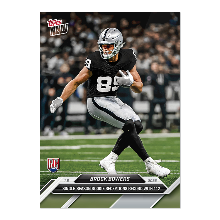 Brock Bowers - 2024 Topps NOW Football Card 20 - LOOK FOR AUTOS - PR: 4111
