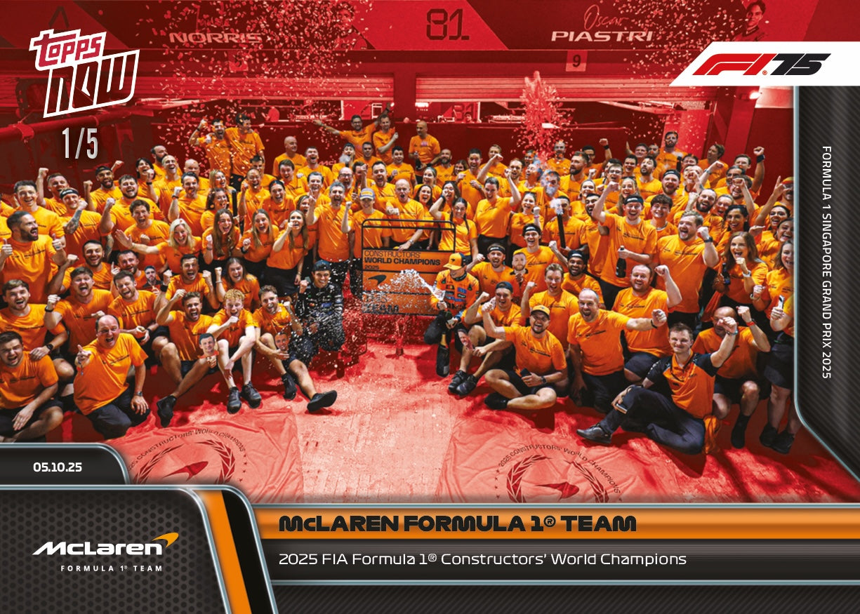McLaren Formula 1 Team - 2025 Formula 1 Topps NOW - Card 66 - PR: 2634 - Image 3