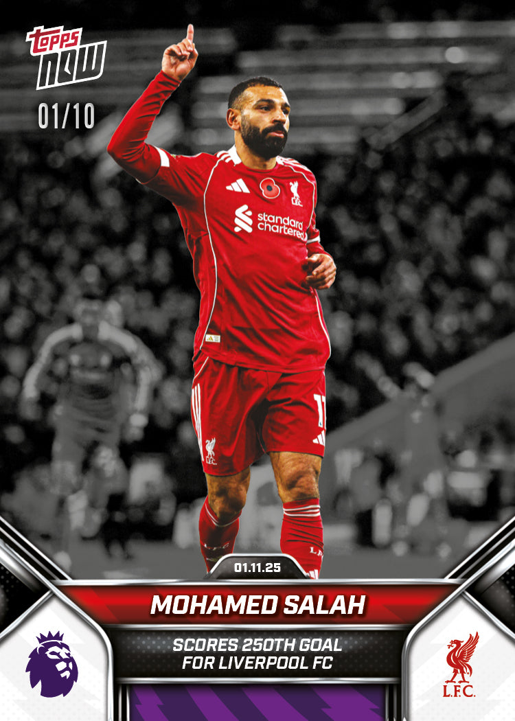 Mohamed Salah - 2025-26 Premier League Topps NOW - Card 46 - PR: 1406 - Image 5
