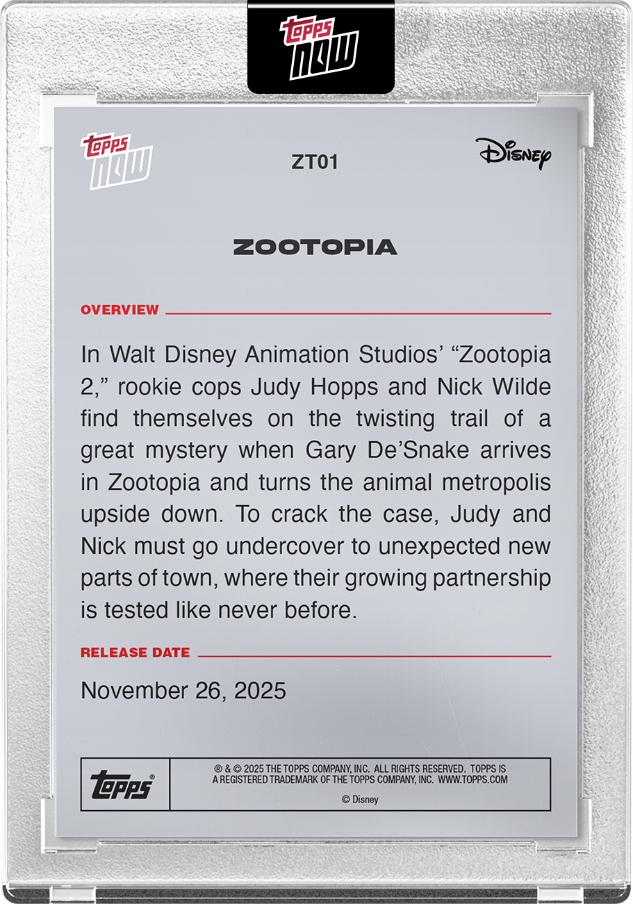 2025 Disney Topps NOW Zootopia - PR: 4204 - Image 3