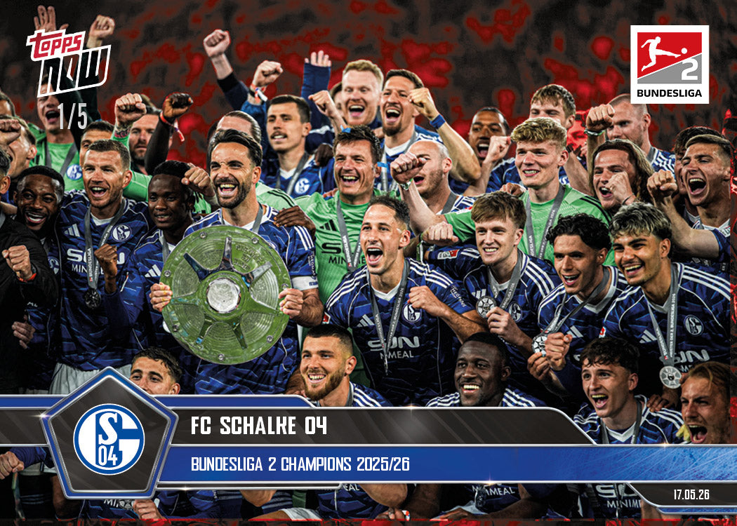 FC Schalke 04 - 2025-26 Bundesliga Topps NOW - Card 197 - PR: 1046 - Image 3