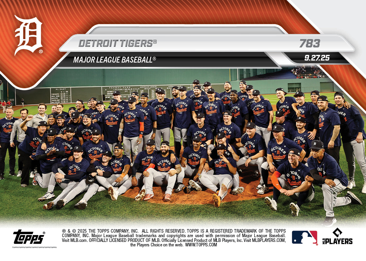 Detroit Tigers - 2025 MLB Topps NOW - Card 783 - PR: 743 - Image 2