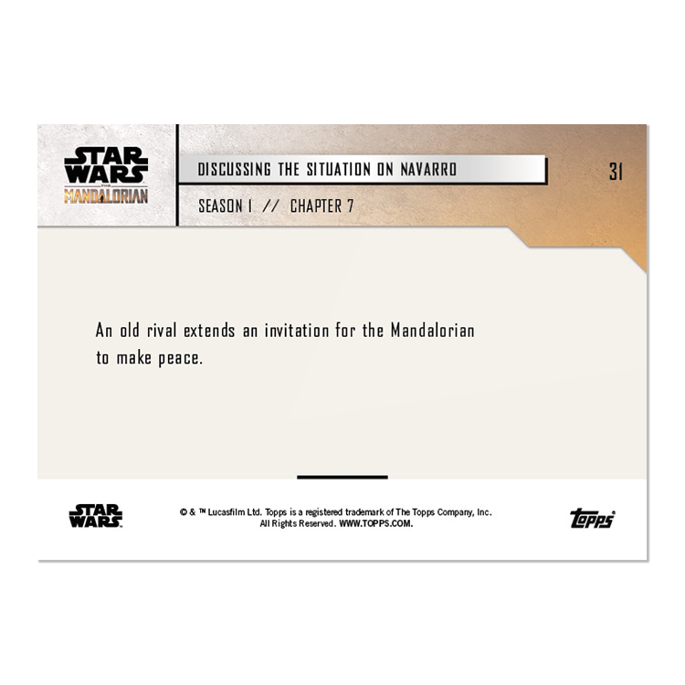 Star Wars: The Mandalorian TOPPS NOW 5-Card Pack - S1 : Chapter 7 - Print Run: 884 - Image 3