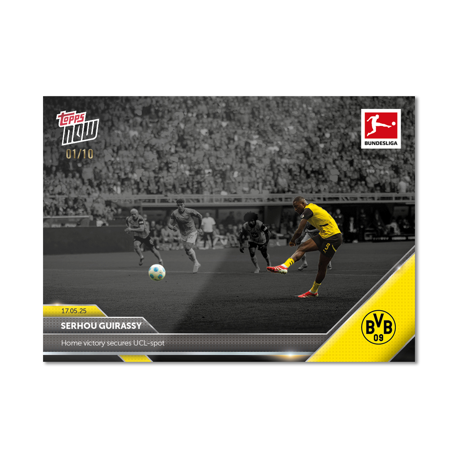 Serhou Guirassy - 2024-25 Bundesliga Topps NOW - Card 192 - PR: 145 - Image 4
