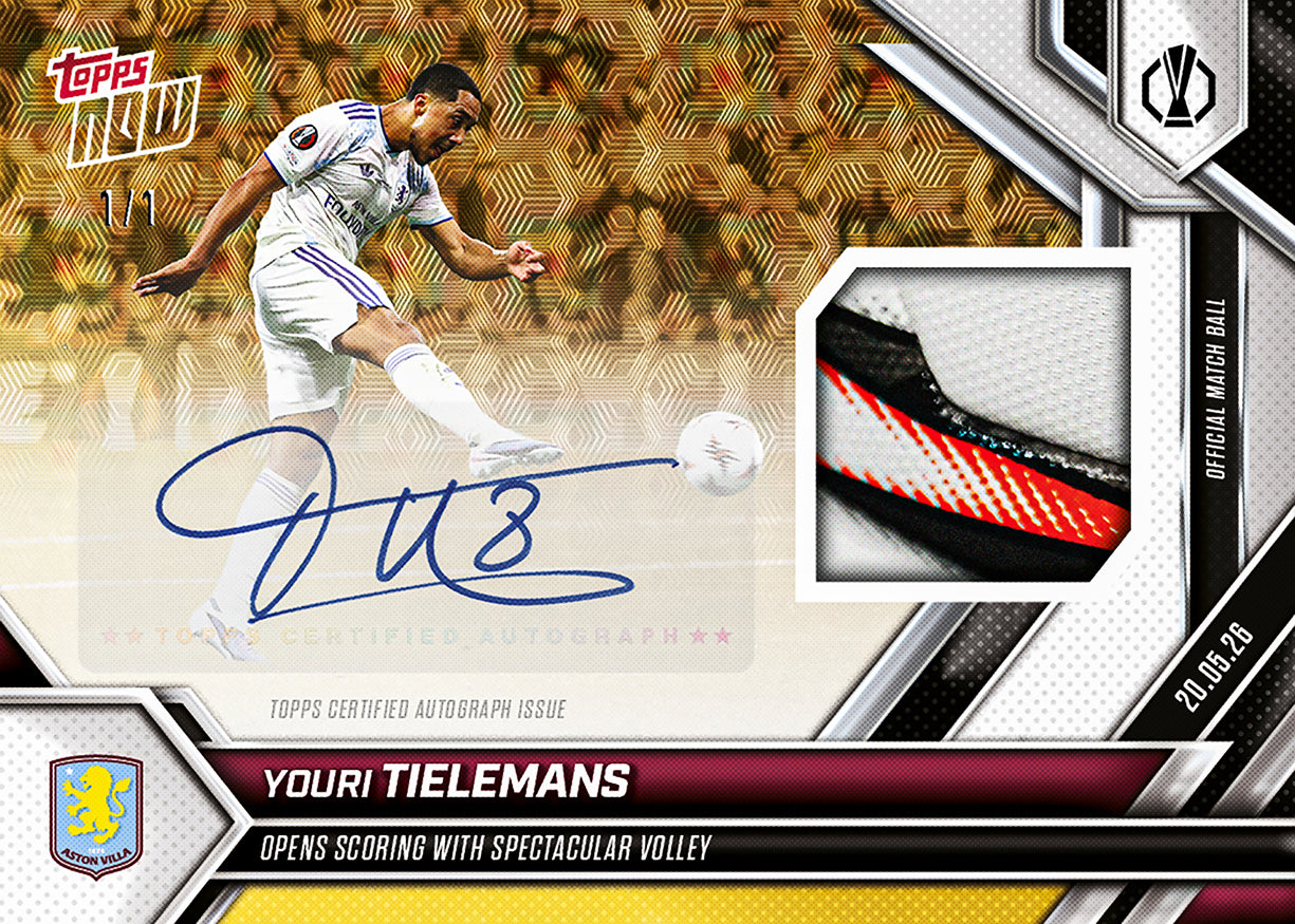 Youri Tielemans - 2025-26 UEL Topps NOW - Card 33 - PR: 549 - Image 2