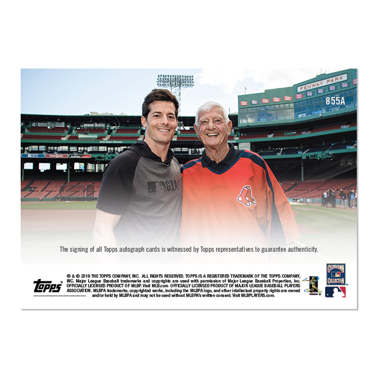 On-Card Auto # to 99 - Yastrzemski/Yastrzemski - MLB TOPPS NOW Card 855A - Image 2