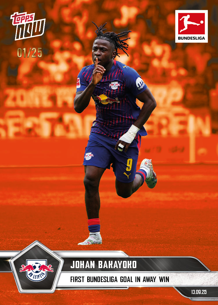 Johan Bakayoko - 2025-26 Bundesliga Topps NOW - Card 18 - PR: 126 - Image 5