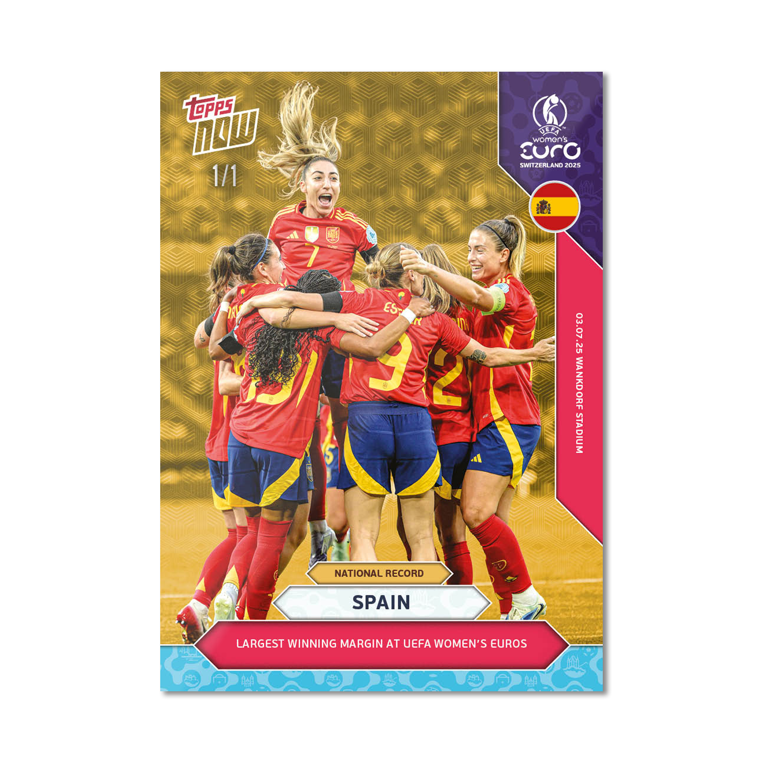 Spain - UEFA Women’s EURO 2025™ Topps NOW - Card 3 - PR: 243 - Image 2
