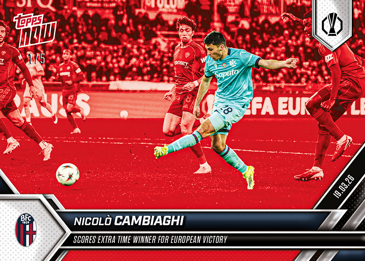 Nicolò Cambiaghi - 2025-26 UEL Topps NOW - Card 24 - PR: 56 - Image 3