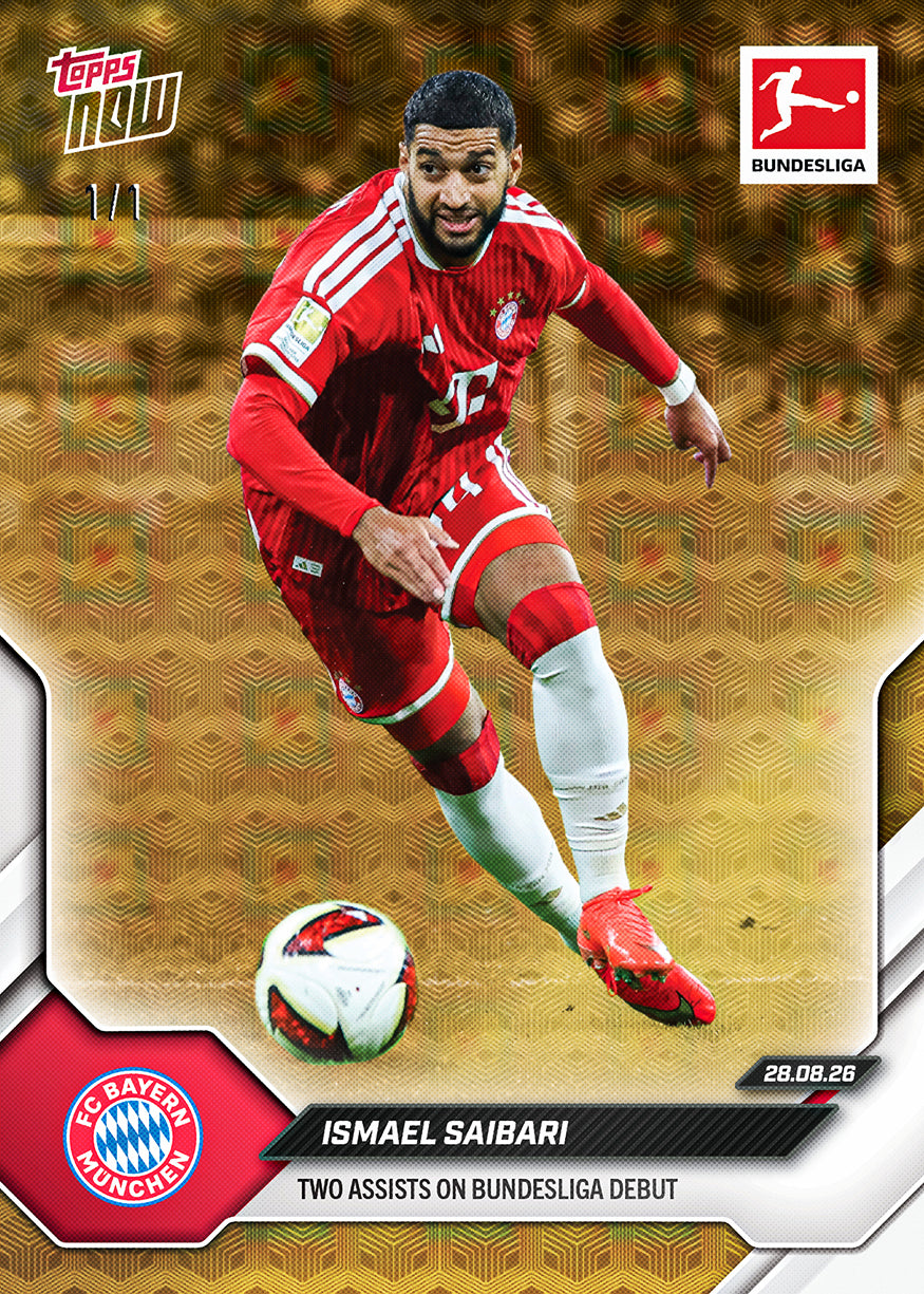 Alternative view of Ismael Saibari - 2026-27 Bundesliga Topps NOW - Card 5