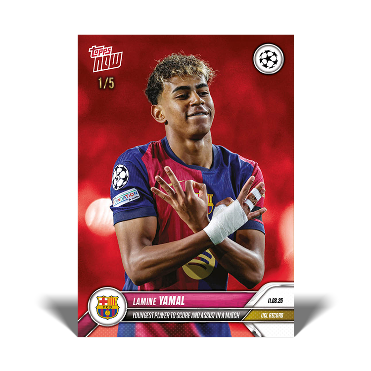 Lamine Yamal - 2024-25 UCL Topps NOW Card 121 - PR: 3742 - Image 4