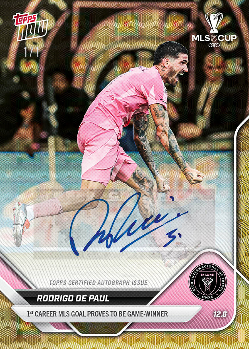 Rodrigo De Paul - 2025 MLS Topps NOW - Card 140 - PR: 680 - Image 2