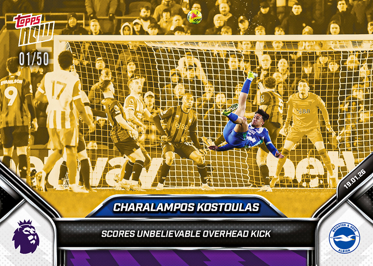 Charalampos Kostoulas - 2025-26 Premier League Topps NOW - Card 113 - PR: 452 - Image 6