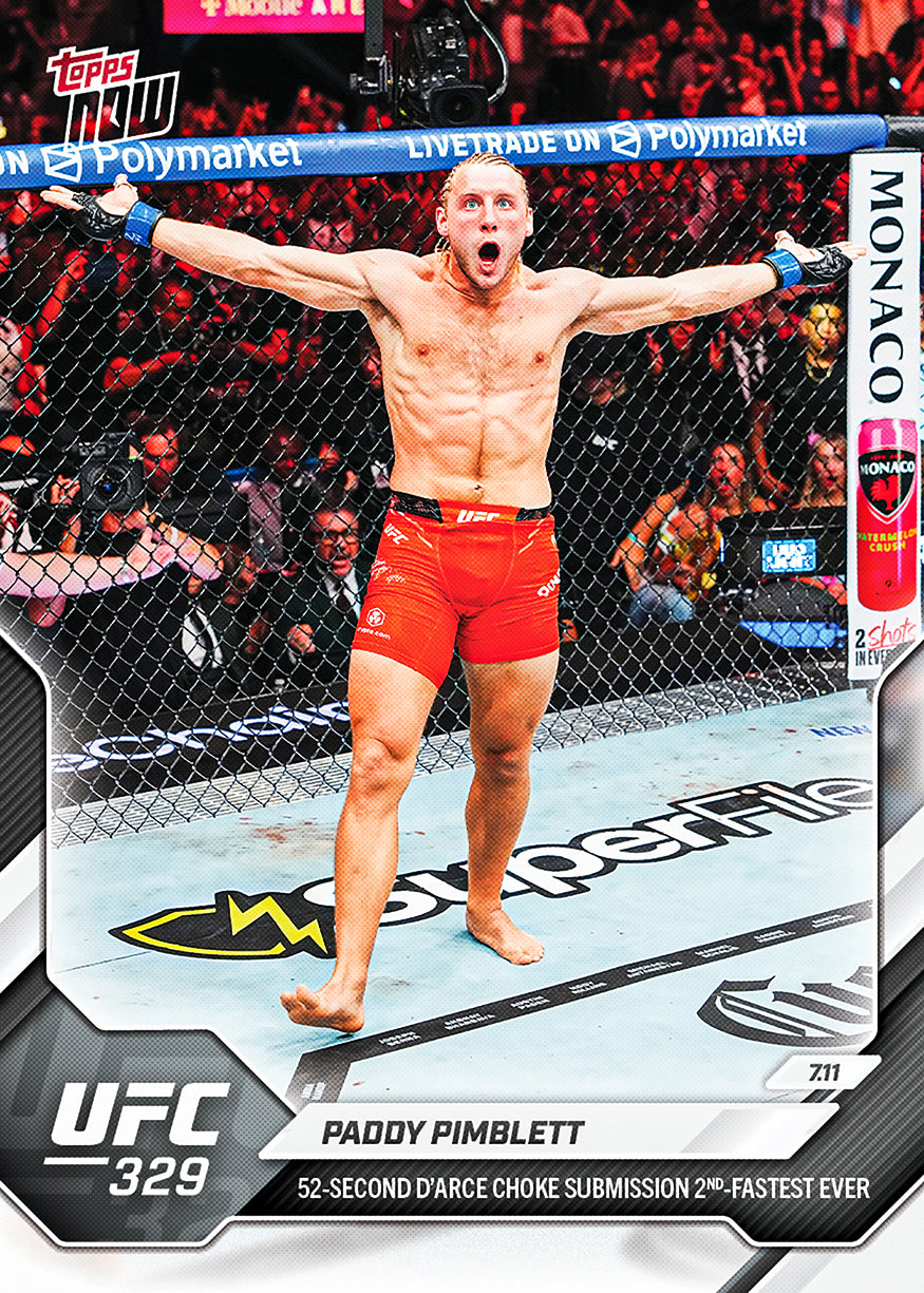 Paddy Pimblett - 2026 UFC Topps NOW - Card 26 - PR: 6425 - Image 3