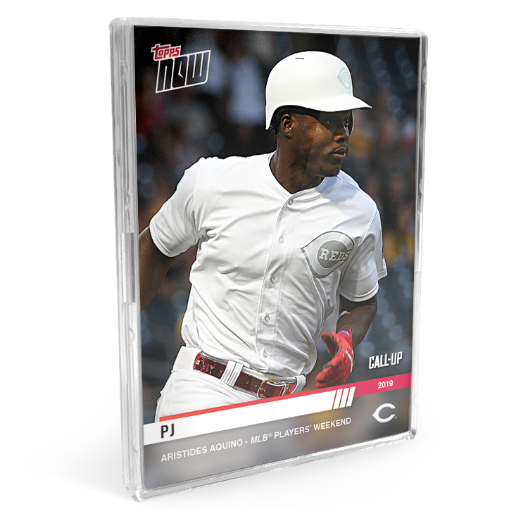 2019 Cincinnati Reds TOPPS NOW Players Weekend 6-Card Team Set + Relic Card - Print Run: 225