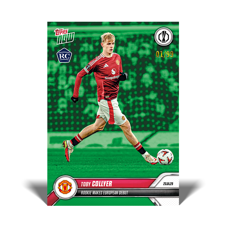 Toby Collyer - Rookie makes European debut - 24/25 UEL Topps NOW Card 11 - PR: 614 - Image 4