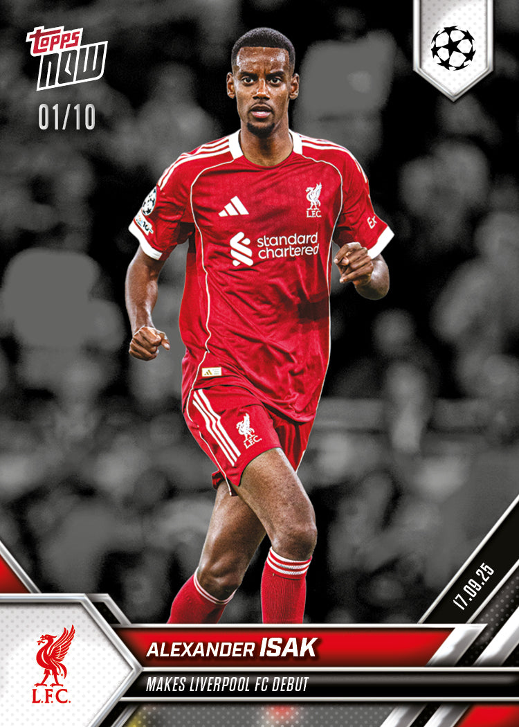 Alexander Isak - 2025-26 UCL Topps NOW - Card 16 - PR: 635 - Image 4