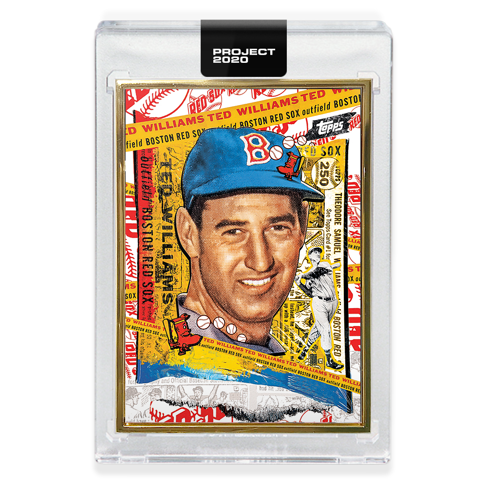 Alternative view of Topps PROJECT 2020 Card 122 - 1954 Ted Williams by Tyson Beck - Print Run: 9507