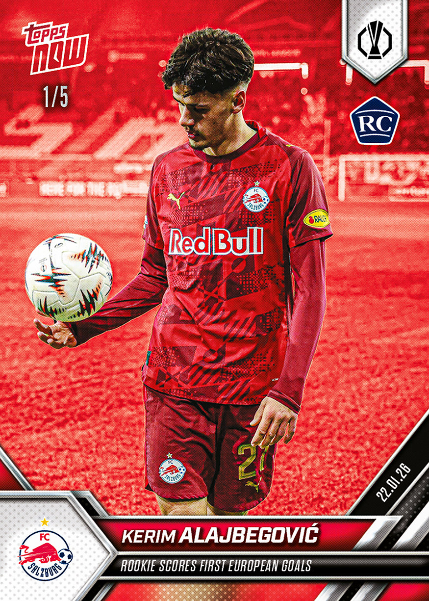 Kerim Alajbegović - 2025-26 UEL Topps NOW - Card 14 - PR: 1722 - Image 3
