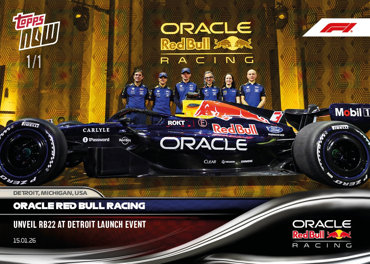 Oracle Red Bull Racing - 2026 Formula 1 Topps NOW - Card 1 - PR: 3680 - Image 3