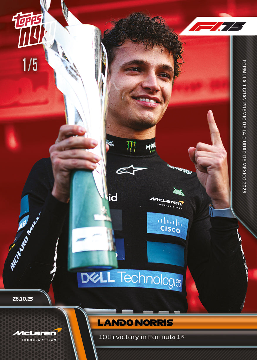 Lando Norris - 2025 Formula 1 Topps NOW - Card 72 - PR: 4039 - Image 4