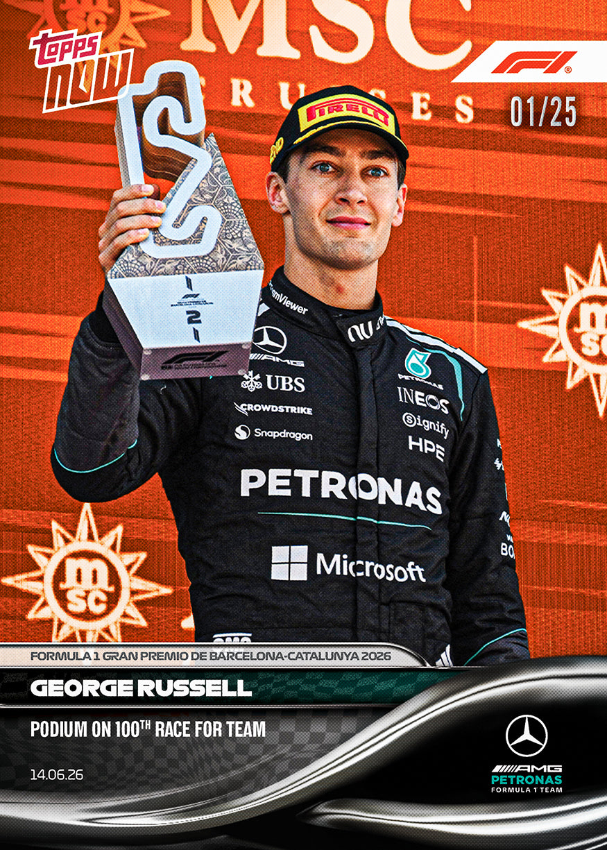 George Russell - 2026 Formula 1 Topps NOW - Card 41 - PR: 2210 - Image 5