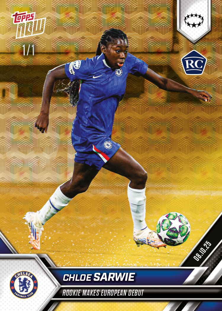 Chloe Sarwie - 2025-26 UWCL Topps NOW - Card 2 - Image 2