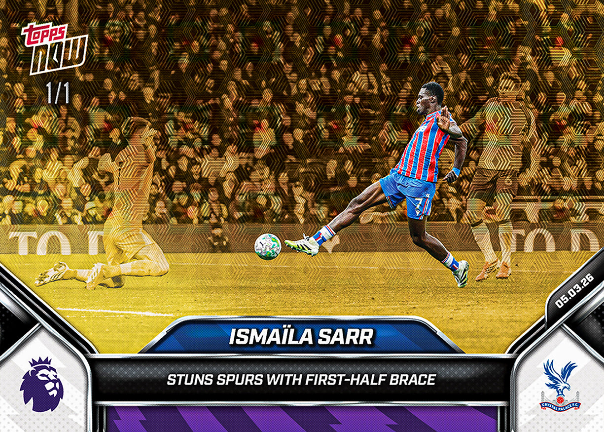 Ismaïla Sarr - 2025-26 Premier League Topps NOW - Card 155 - PR: 184 - Image 2