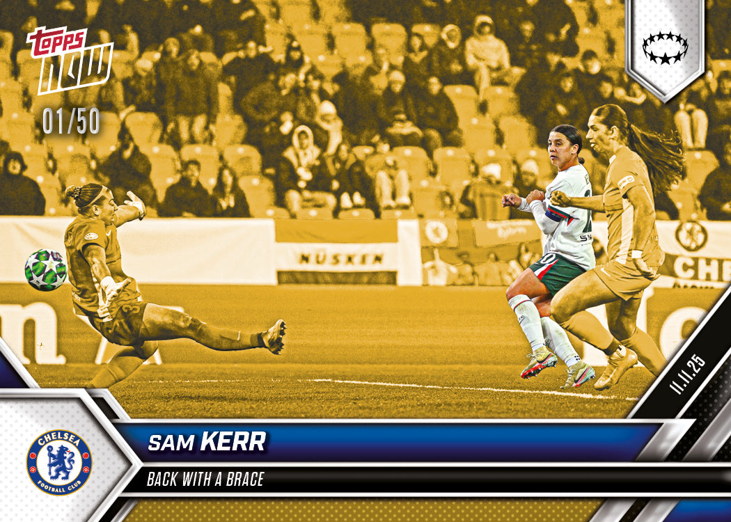 Sam Kerr - 2025-26 UWCL Topps NOW - Card 7 - PR: 156 - Image 6