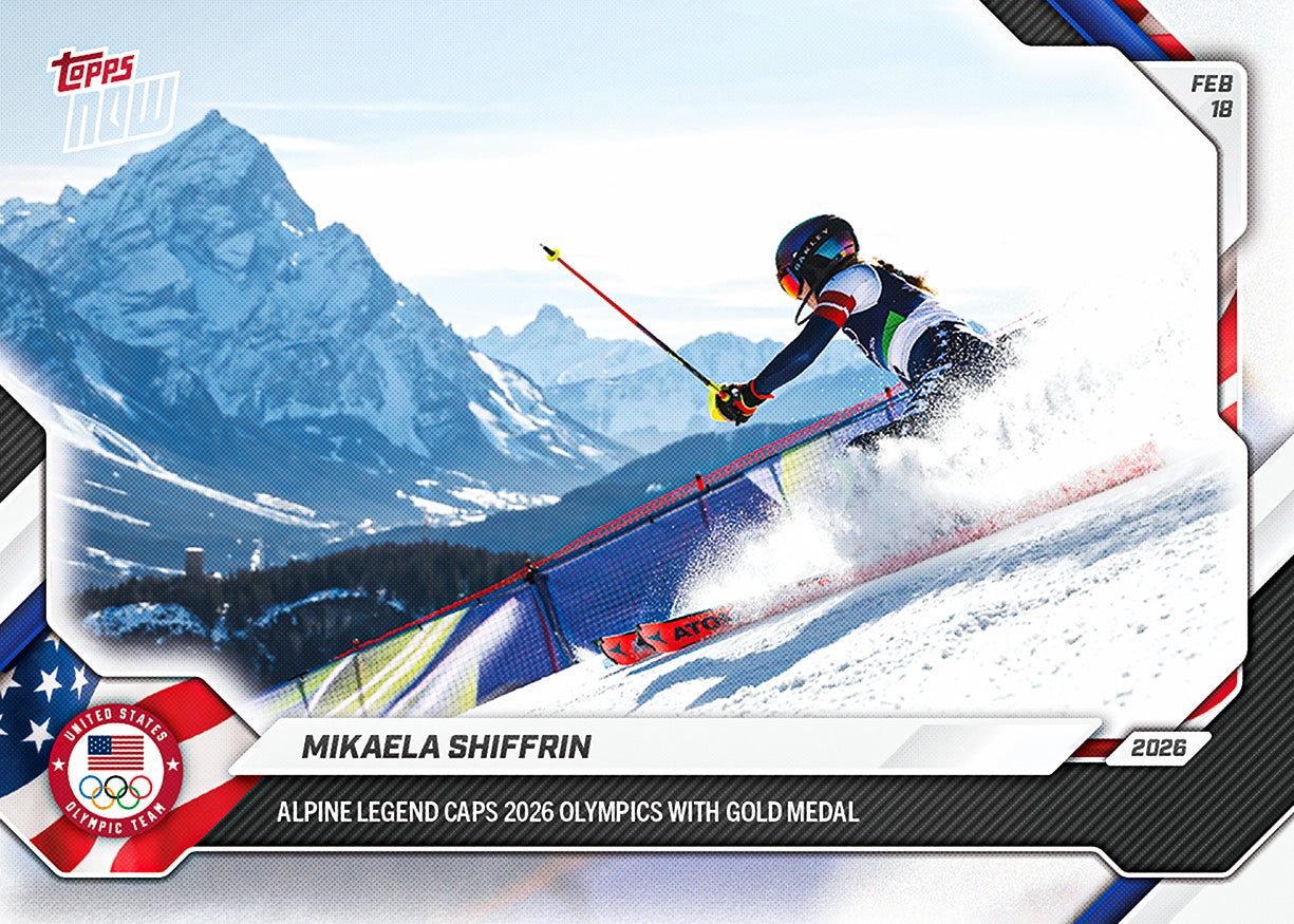 Mikaela Shiffrin - 2026 Olympics Topps NOW - Card 13 - PR: 3148 - Image 3