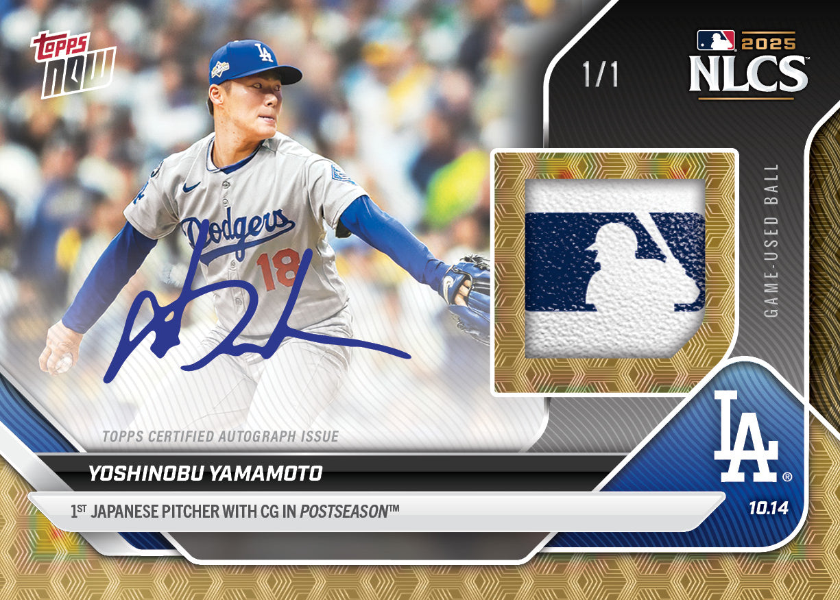 Alternative view of Yoshinobu Yamamoto - 2025 MLB Topps NOW - Card 870 - PR: 16505