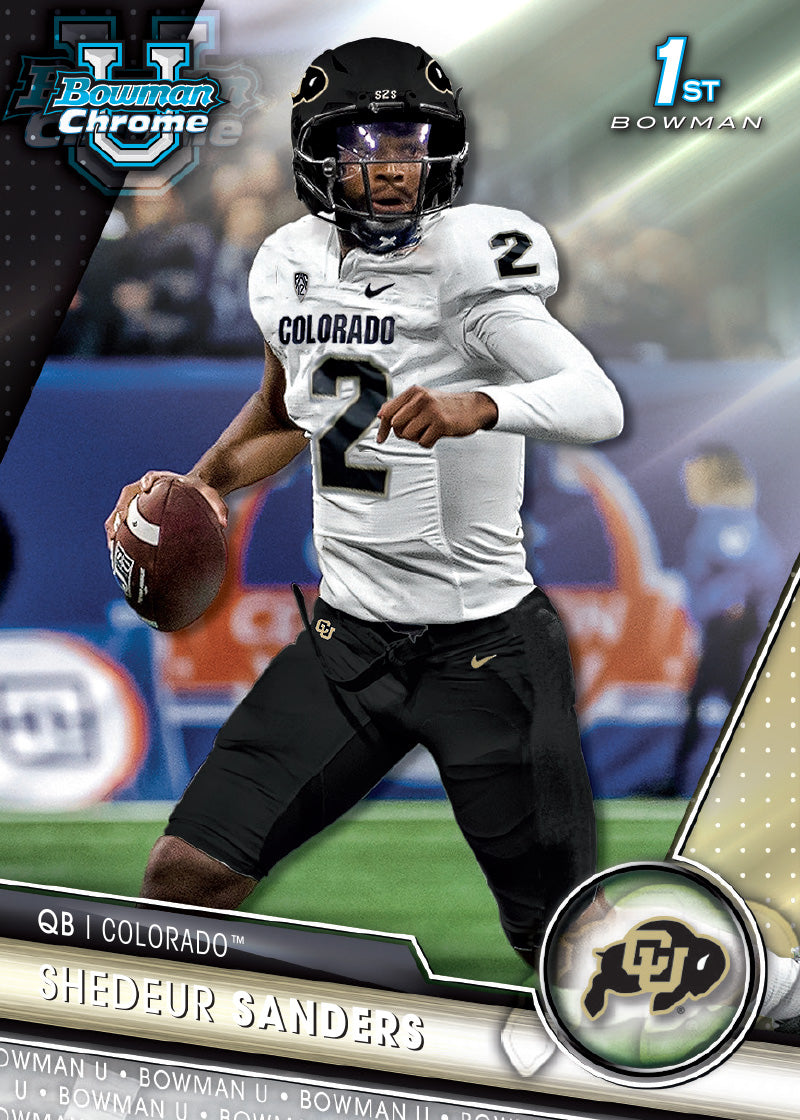 2023 Bowman University Chrome Football - HTA Box - Sealed Case - Image 3