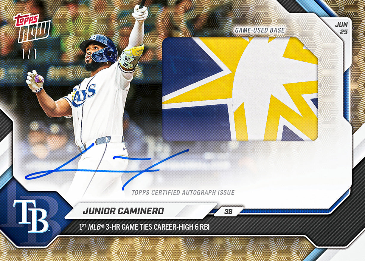 Junior Caminero - 2026 MLB Topps NOW - Card 377 - PR: 1091 - Image 2