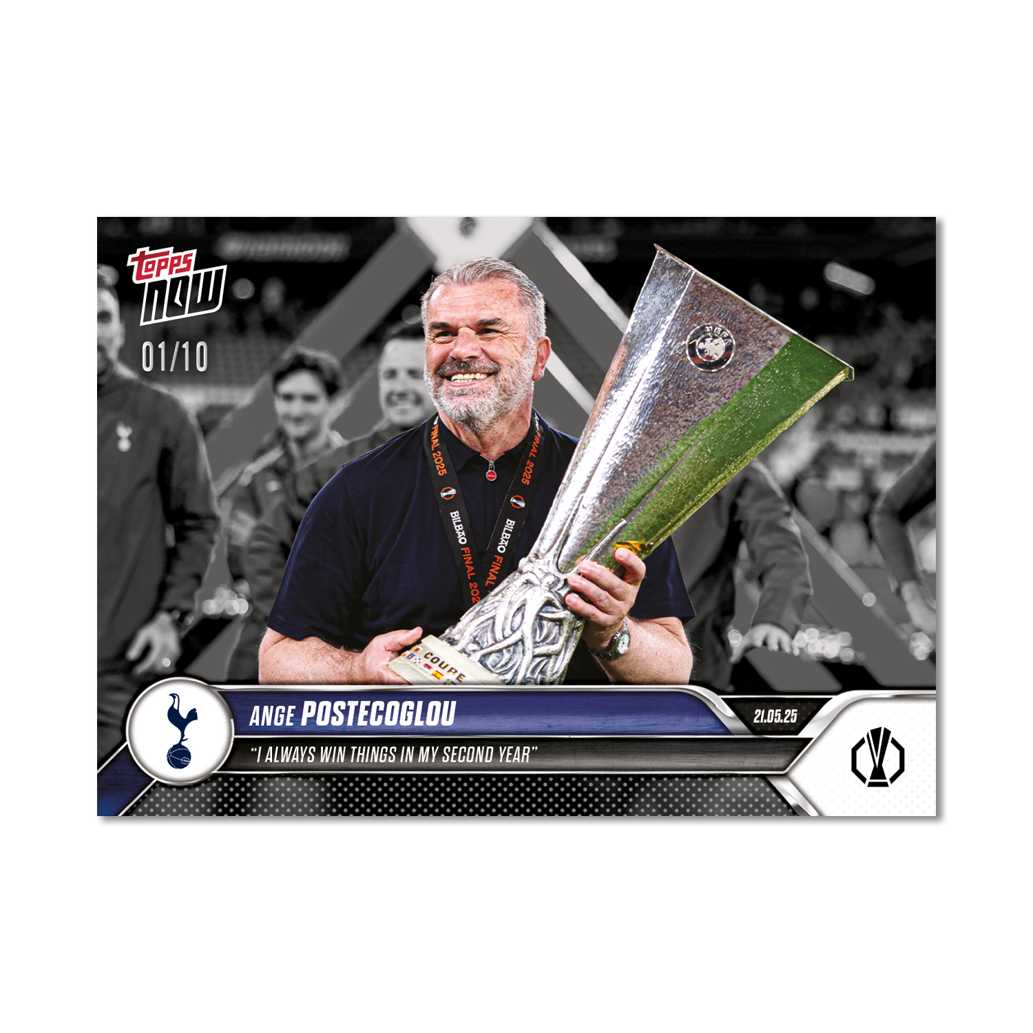 Ange Postecoglou - 2024-25 UEL Topps NOW Card 35 - LOOK FOR RELIC - PR: 1765 - Image 8