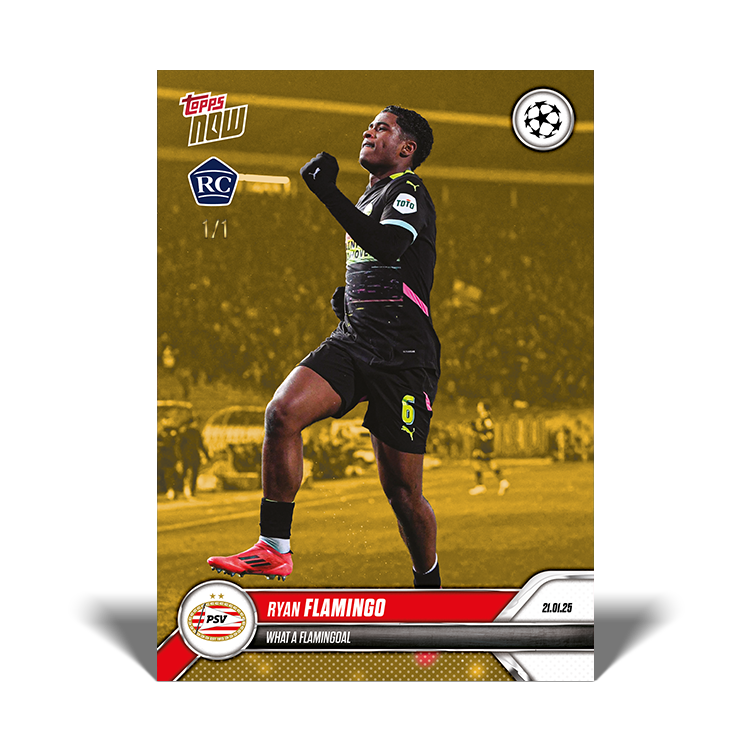 Ryan Flamingo - What a Flamingoal - 24/25 UCL Topps NOW Card 78 - PR: 203 - Image 2