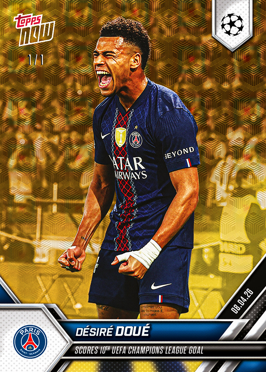 Désiré Doué - 2025-26 UCL Topps NOW - Card 120 - PR: 933 - Image 2