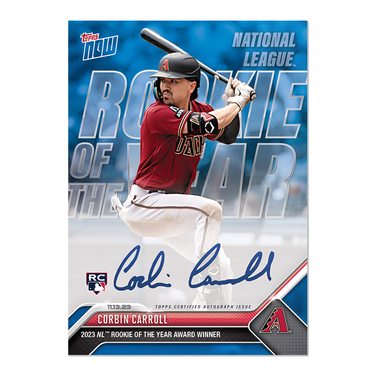 On-Card Autograph # to 99 or Lower - Corbin Carroll - 2023 MLB TOPPS NOW Card OS11 - Image 4