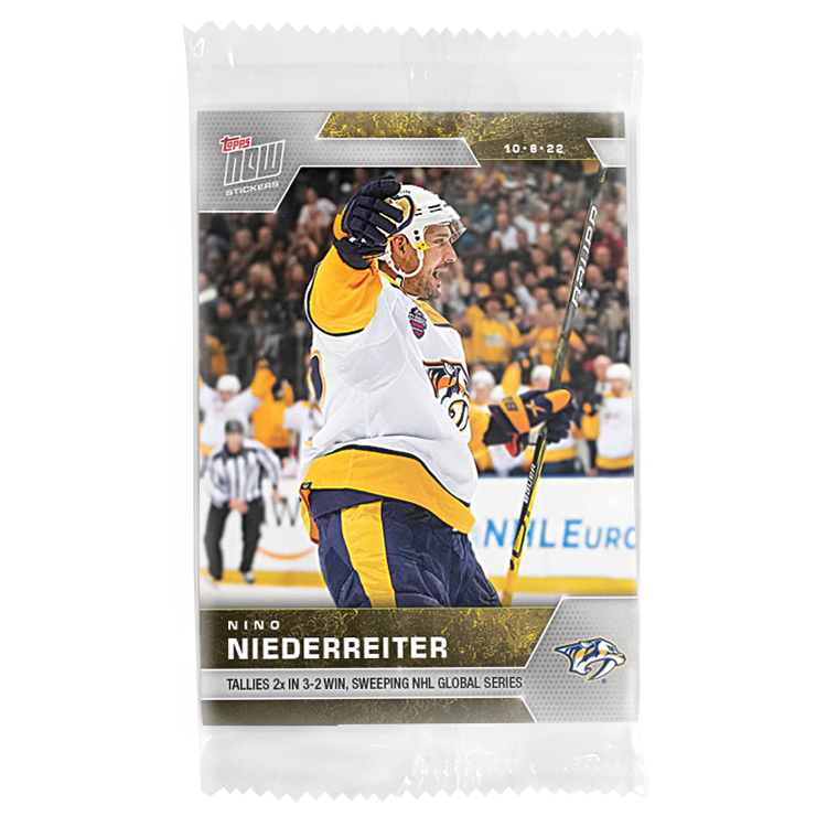 Alternative view of 2022-23 NHL TOPPS NOW 5-Sticker Pack - Stickers #1-9