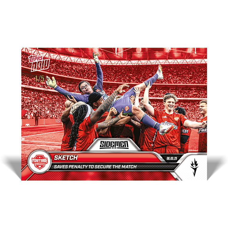 Sketch - 2025 Sidemen Charity Match Topps NOW Card 9 - LOOK FOR AUTO - PR: 491 - Image 4