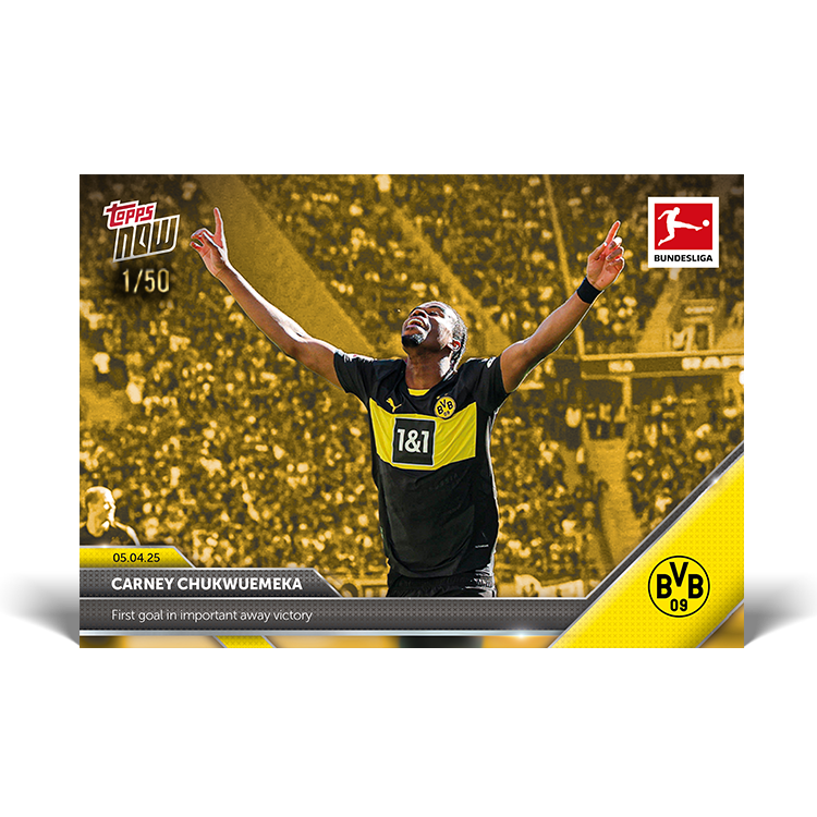 Carney Chukwuemeka - 2024-25 Bundesliga Topps NOW Card 157 - PR: 132 - Image 7