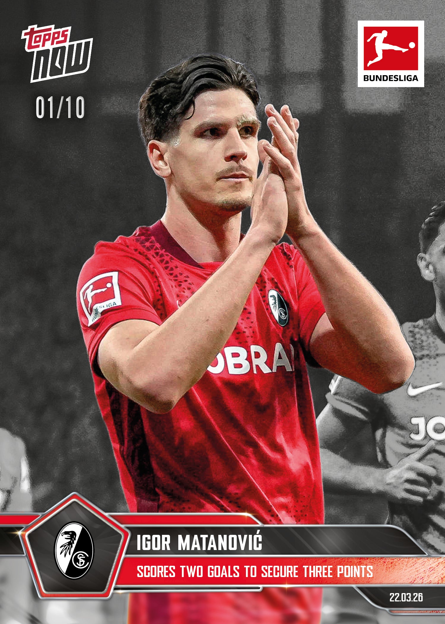 Igor Matanović - 2025-26 Bundesliga Topps NOW - Card 155 - PR: 97 - Image 4