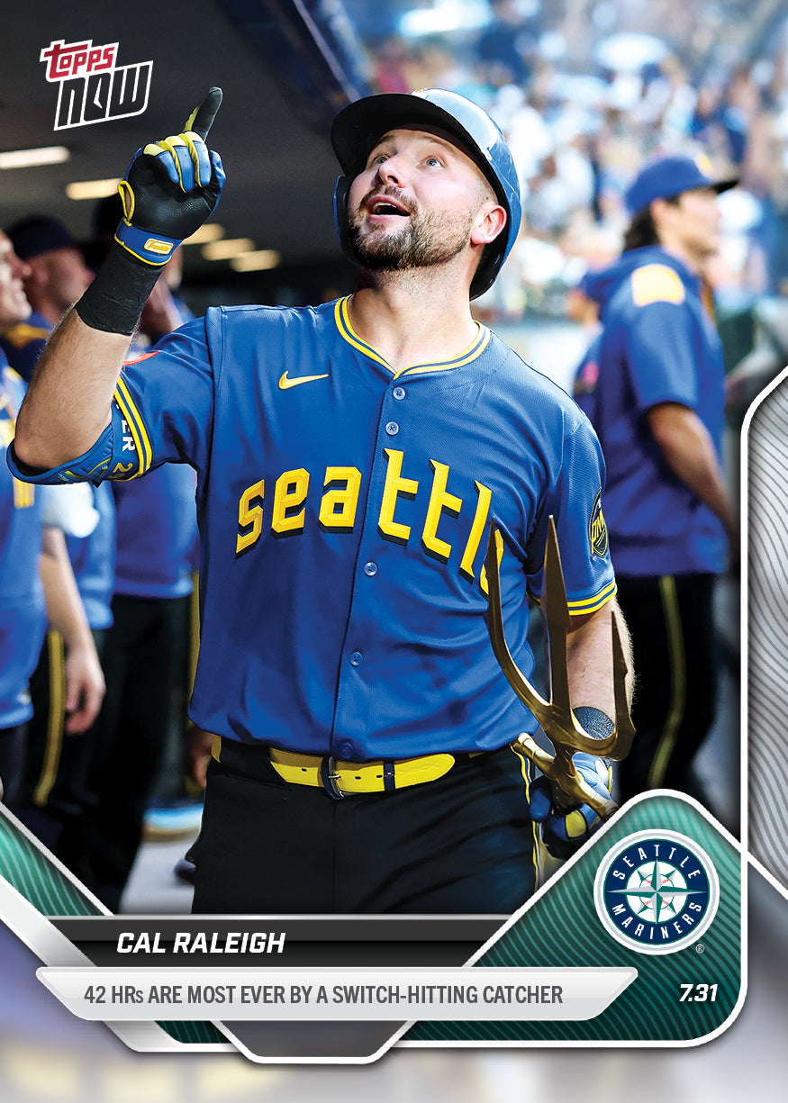 Cal Raleigh - 2025 MLB Topps NOW - Card 492 - PR: 2055 - Image 2