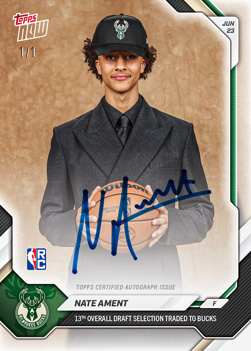 Nate Ament - 2026-27 NBA Topps NOW - Card NAM2 - PR: 1299 - Image 2