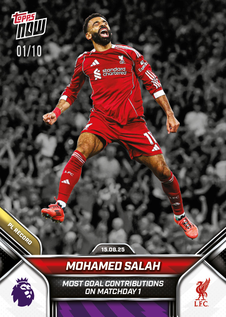 Mohamed Salah - 2025-26 Premier League Topps NOW - Card 5 - PR: 2615 - Image 4