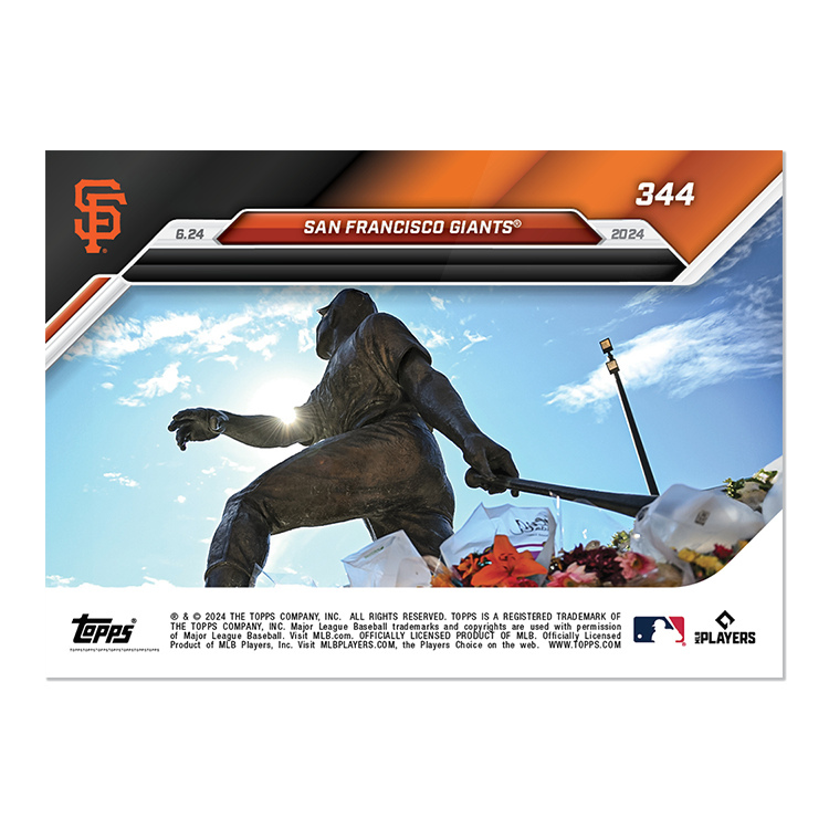 San Francisco Giants - 2024 MLB TOPPS NOW Card 344 - PR: 1026 - Image 2